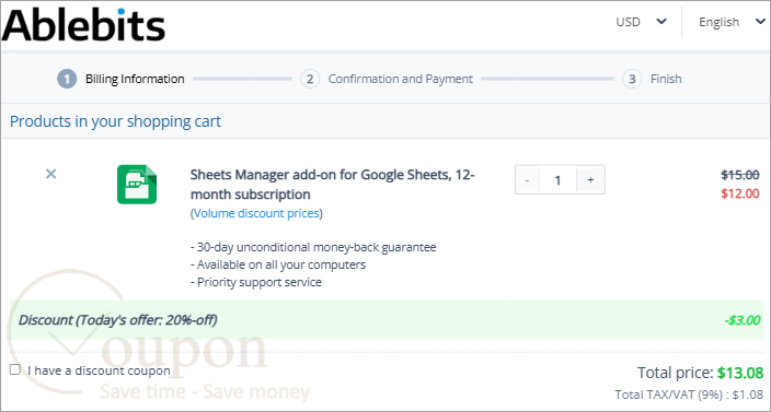 Sheets Manager Add On For Google Sheets Coupon Code