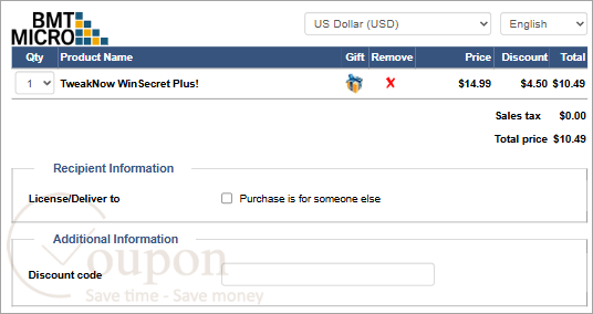 Tweaknow Winsecret Coupon Code