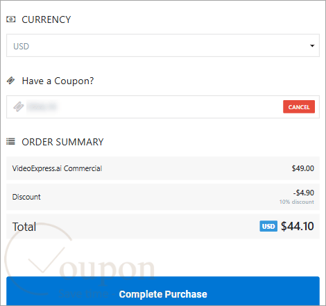 Videoexpress Ai Coupon Code