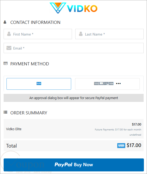 Vidko Coupon Code