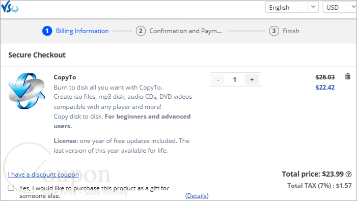 Vso Copyto Coupon Code