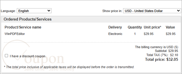 Winpdfeditor Coupon Code