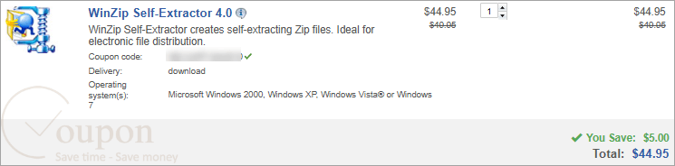 Winzip Self Extractor Coupon Code