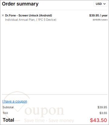 Wondershare Dr Fone Screen Unlock Coupon Code