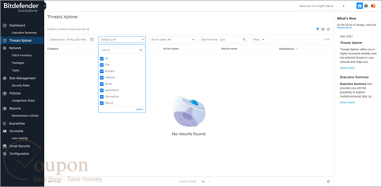 Bitdefender Gravityzone Business Security Screenshot