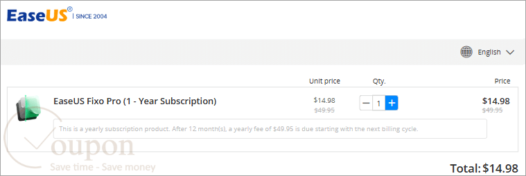 Easeus Fixo Pro Coupon Code