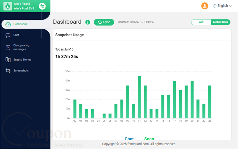 Famiguard For Snapchat Screenshot