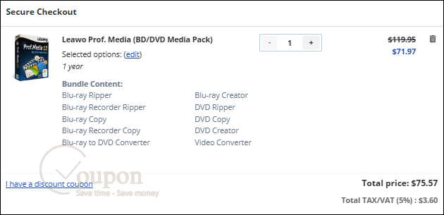 How To Use Leawo Prof Media Bd Dvd Media Pack Coupon