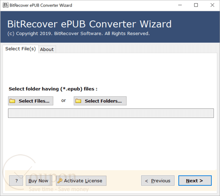 Bitrecover Epub Converter Wizard Screenshot