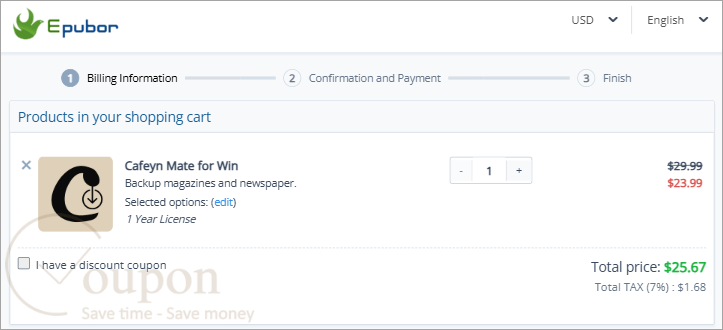 Epubor Cafeyn Mate Coupon Code