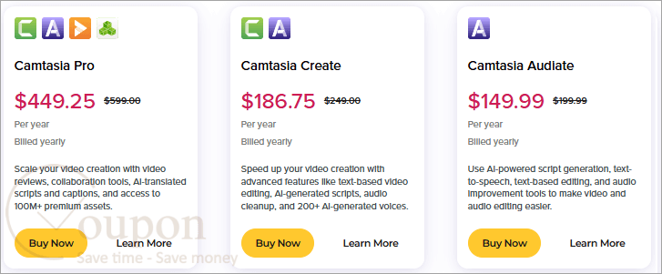 Techsmith Camtasia Audiate Coupon Code