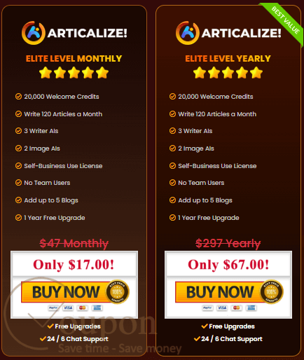 Articalize Coupon Code