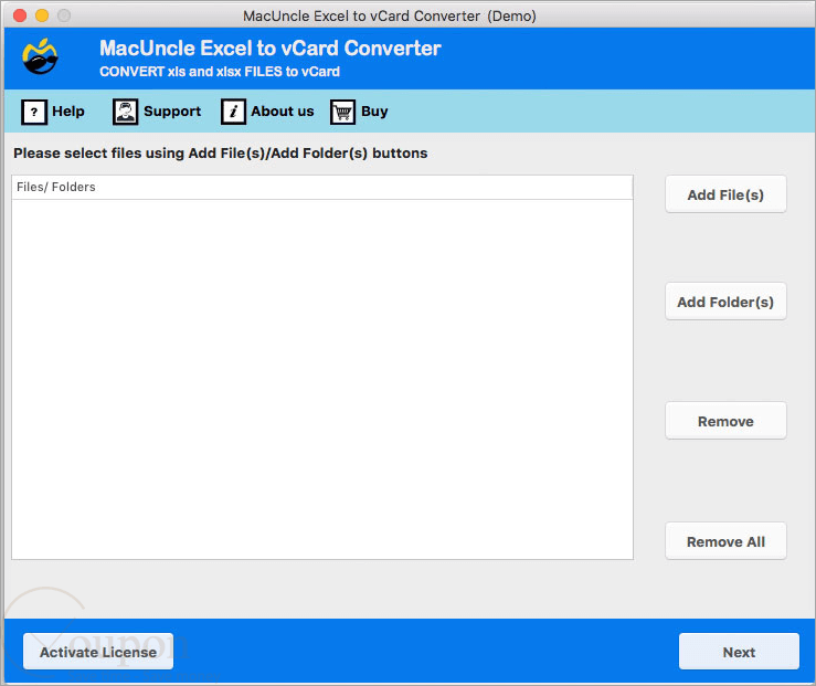 Macuncle Excel To Vcard Converter Screenshot