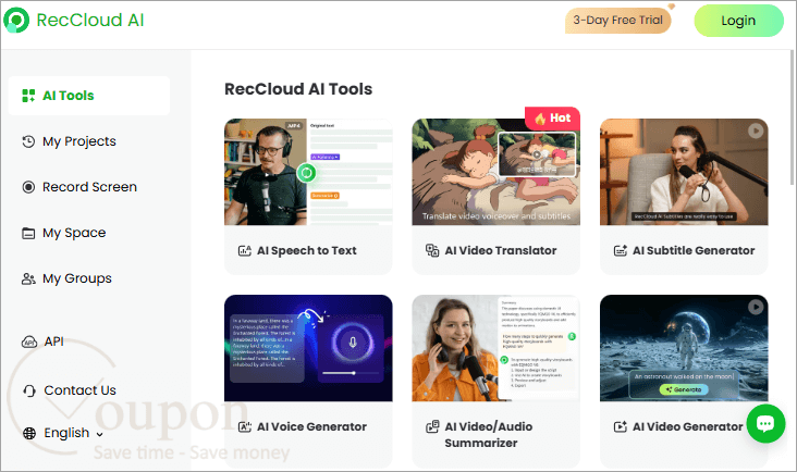 Reccloud Ai Screenshot