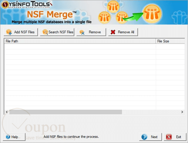Sysinfo Nsf Merge Screenshot
