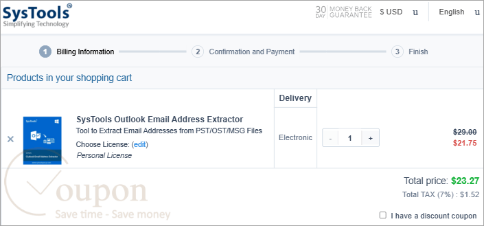 Systools Outlook Email Address Extractor Coupon Code