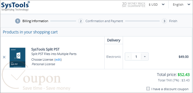 Systools Split Pst Coupon Code