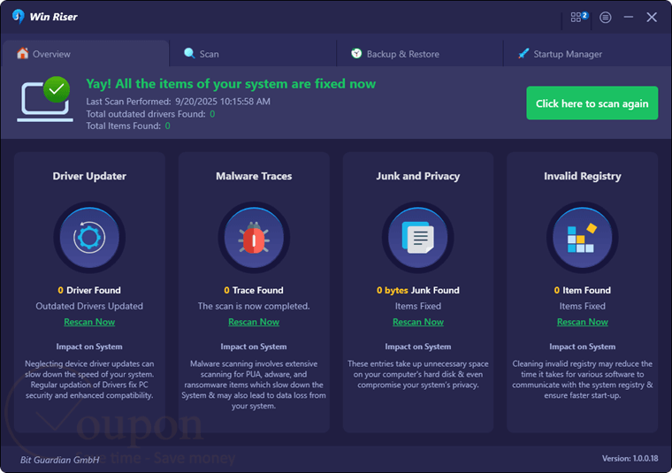 Win Riser Screenshot
