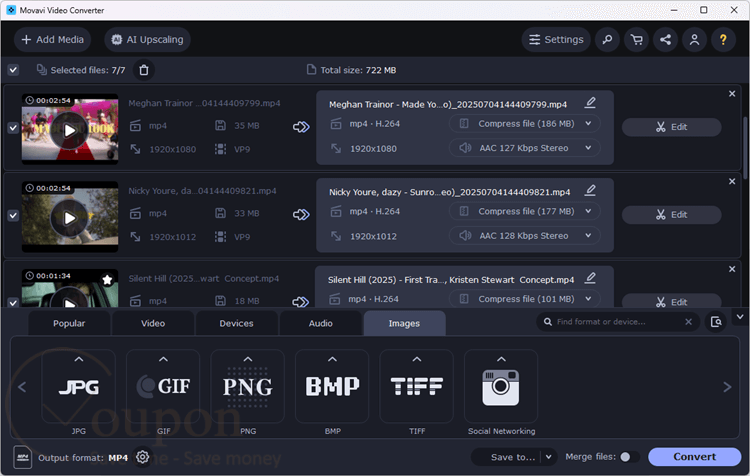 Movavi Video Converter Screenshot
