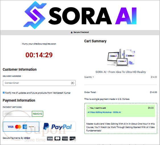 Sora Ai Coupon Code