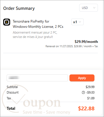 Tenorshare Pixpretty Coupon Code