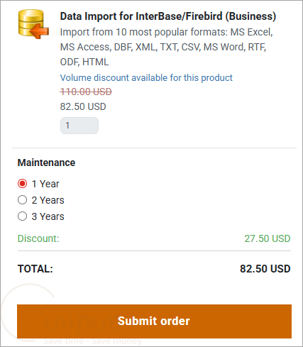 Data Import For Interbase Firebird Coupon Code