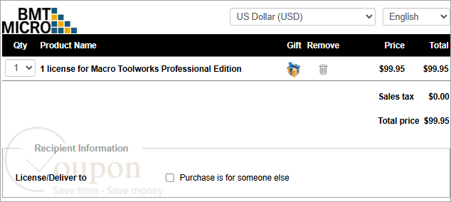 Macro Toolworks Professional Coupon Code