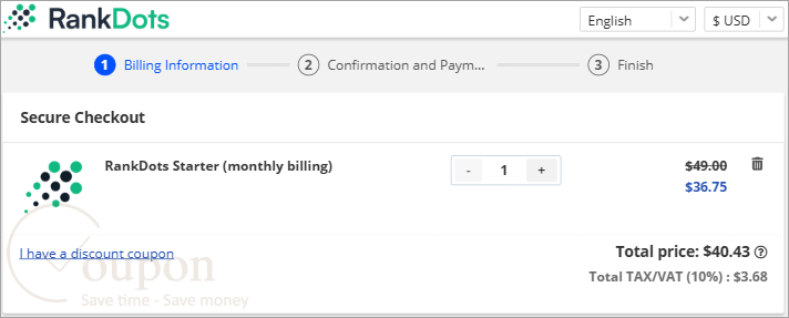 Rankdots Coupon Code
