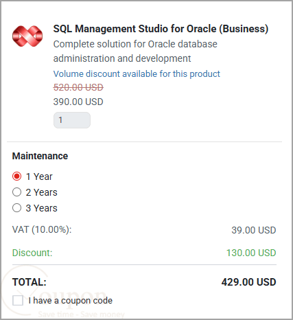 Sql Management Studio For Oracle Coupon Code