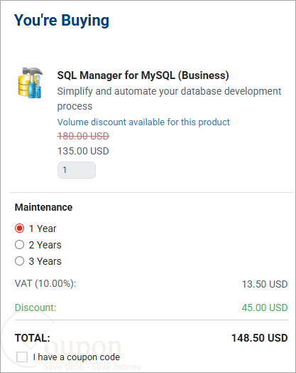 Sql Manager For Mysql Coupon Code