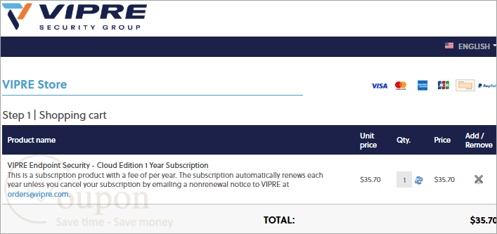 Vipre Endpoint Security Coupon Code