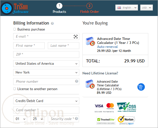 Advanced Date Time Calculator Coupon Code