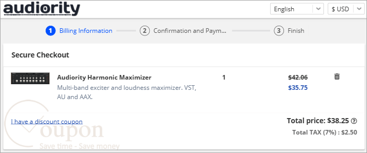 Audiority Harmonic Maximizer Coupon Code