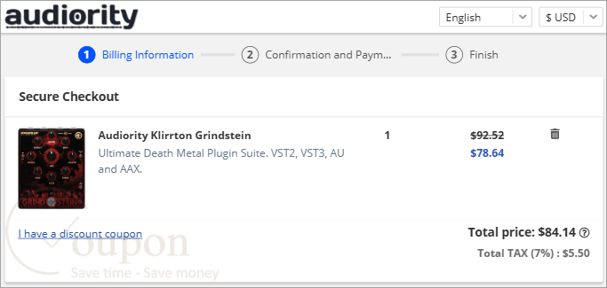 Audiority Klirrton Grindstein Coupon Code