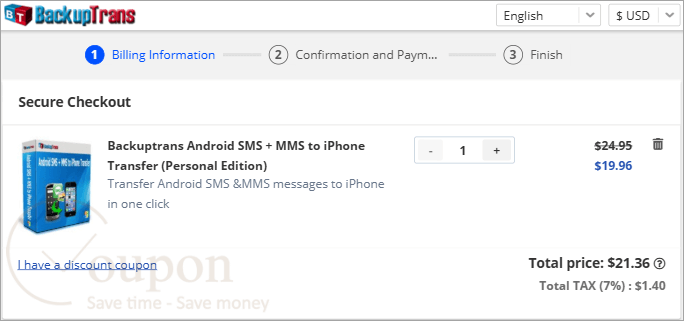 Backuptrans Android Sms Mms To Iphone Transfer Coupon Code