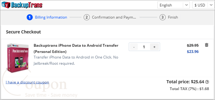 Backuptrans Iphone Data To Android Transfer Coupon Code