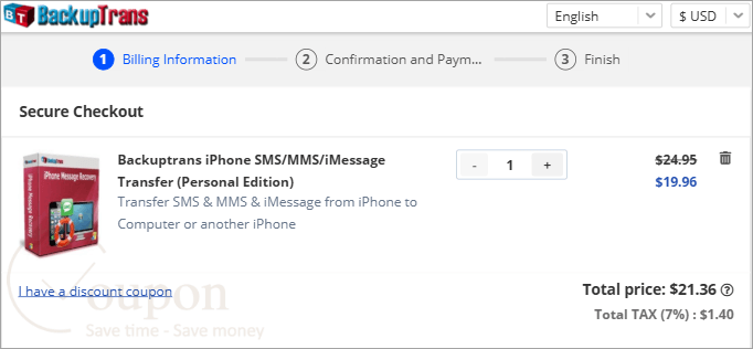 Backuptrans Iphone Sms Mms Imessage Transfer Coupon Code