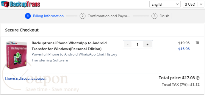 Backuptrans Iphone Whatsapp To Android Transfer Coupon Code