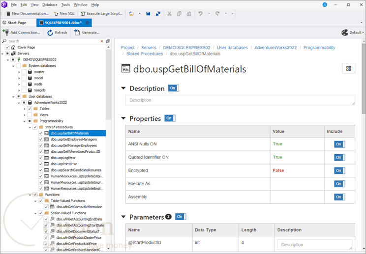Dbforge Documenter For Sql Server Screenshot
