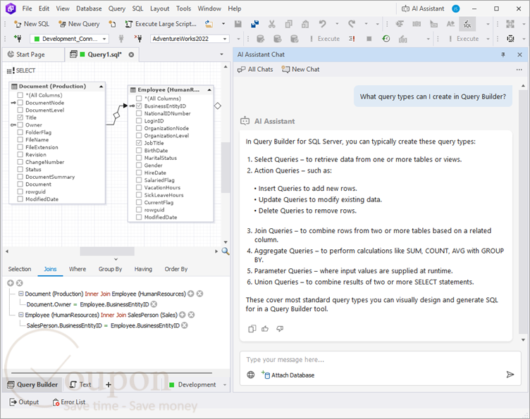Dbforge Query Builder For Sql Server Screenshot