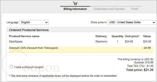 Deskspace Coupon Code