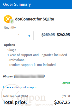 Devart Dotconnect For Sqlite Coupon Code