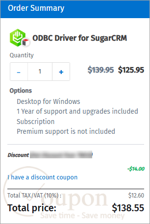 Devart Odbc Driver For Sugarcrm Coupon Code