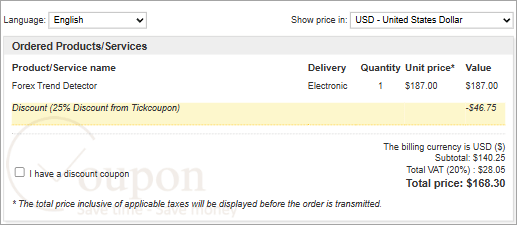 Fxautomater Forex Trend Detector Coupon Code