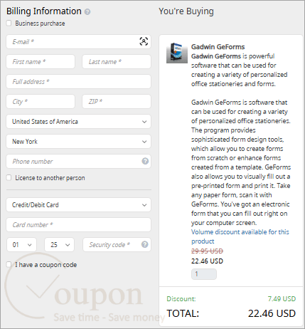 Gadwin Geforms Coupon Code