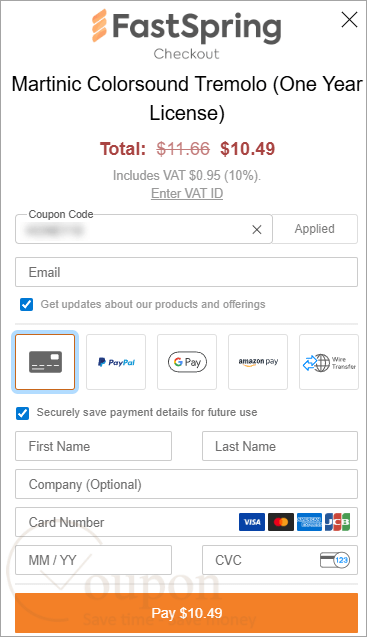 Martinic Colorsound Tremolo Coupon Code