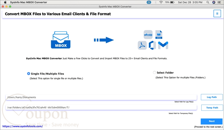 Sysinfo Mac Mbox Converter Screenshot