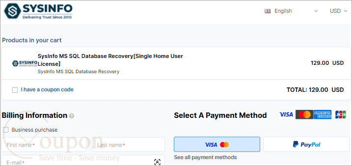 Sysinfo Ms Sql Database Recovery Coupon Code