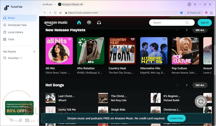 Tunefab Amazon Music Converter Screenshot