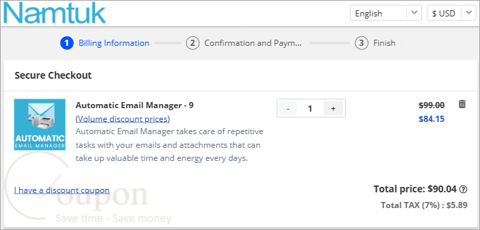 Automatic Email Manager Coupon Code